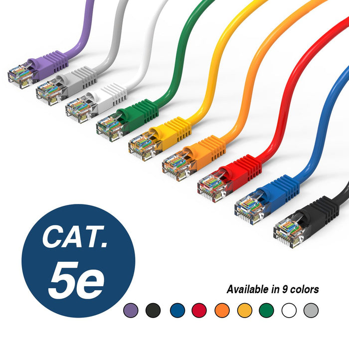 Cat5e Booted Patch Cord, 2ft, Purple