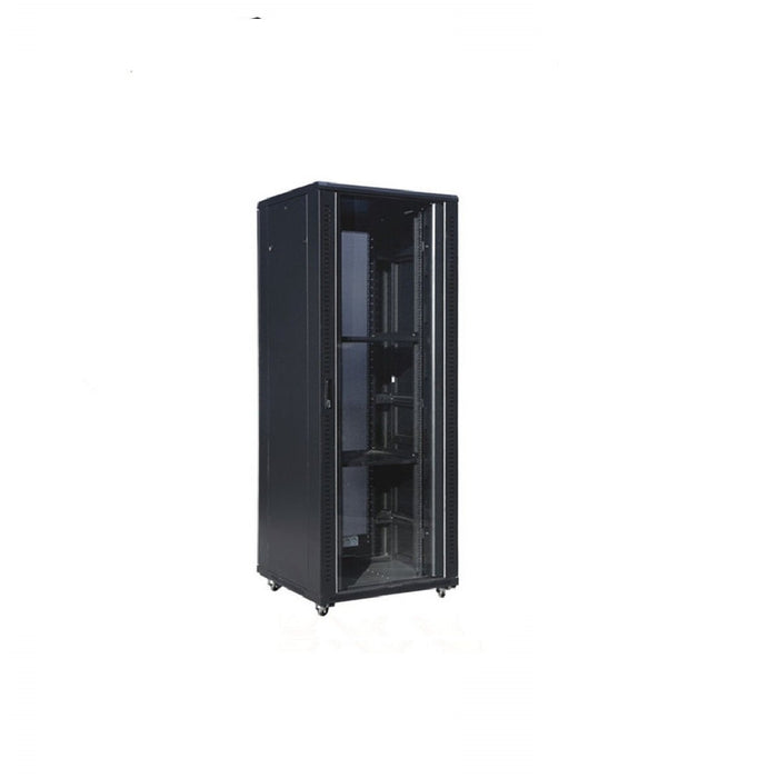 37U Standing Server Rack w/Tempered Glass Door